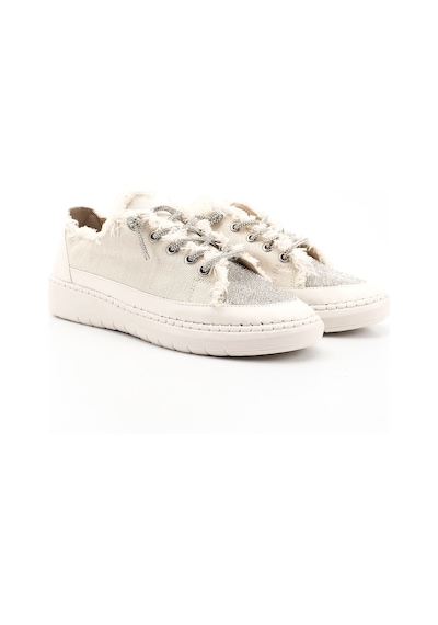 Gönderi(R) Gönderi R Bej Kot Triko Taşlı Comfort Dolgu Taban Sneaker Bej