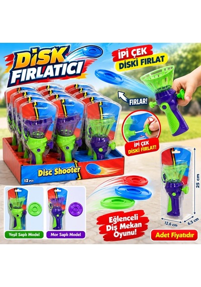 Çek Fırlat Disk Shooter 1 Adet Eğlenceli Oyun