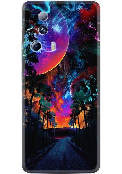 Xiaomi 13 Lite Kılıf Resimli Desenli Silikon Platinium Series Mysterious World 1806
