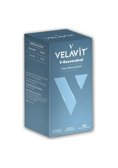 Velavit V-Resveratrol 120 Kapsül
