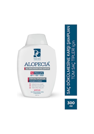 Alopecia Procapil ve IGF İçerikli Saç Dökülmesine Karşı Şampuan 300 ML