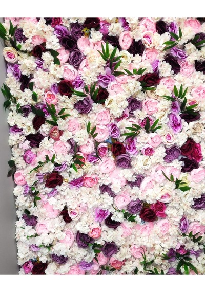 Rüzgar Yapay Çiçekçilik 1 M2 Gül Ve Bahardali Kaplama Pembe