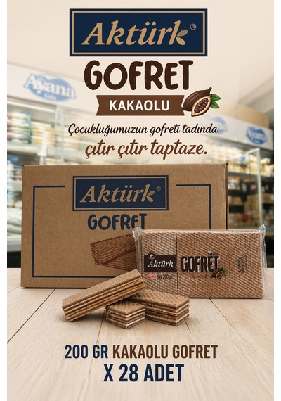 Kakaolu Gofret 200gr 28 Adet