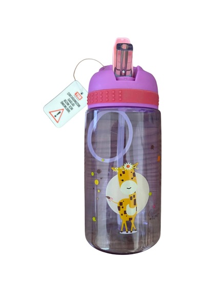 Pipetli Tgb Okul Suluğu - Matara 450 Ml Mor
