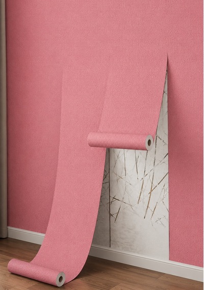 50x280cm Pembe Kendinden Yapışkanlı Isı Ve Ses Yalıtımını Destekler Boyanabilir Duvar Paneli Kağıdı