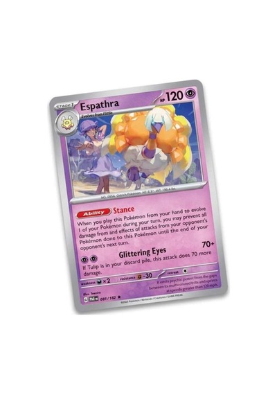 Pokemon Tcg Espathra Generic 2 Pack Checklane Blister