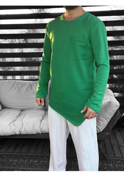 Cocopelli Asimetrik Cep Detaylı Yes İl Sweat Coc2402 Yeşil