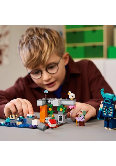 LEGO® Minecraft® Bekçi Karşılaşması 21274 - 7 Yaş ve Üzeri Çocuklar için Video Oyunu Temalı, Koleksiyonluk Oyuncak Yapım seti (238P)