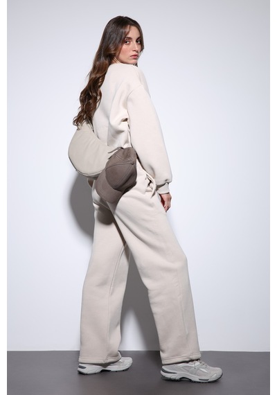 Antioch Basic Kadın Sweatshirt Taş