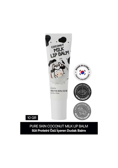 Esfolio Hindistan Cevizi ve Süt Proteini İçeren Onarıcı Dudak Balmı ESFOLIO Coconut Milk Lip Balm