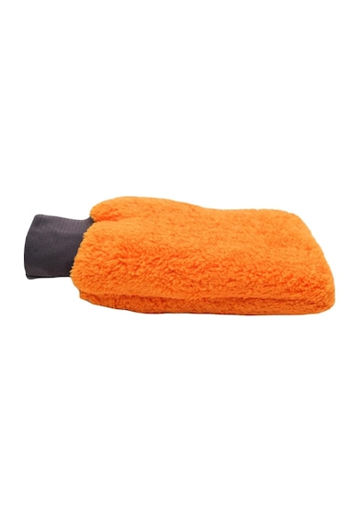 Autofresh Welsoft Oto Yıkama Eldiveni Astarlı Araç Temizleme Mikrofiber Araba Cila Eldiveni Turuncu