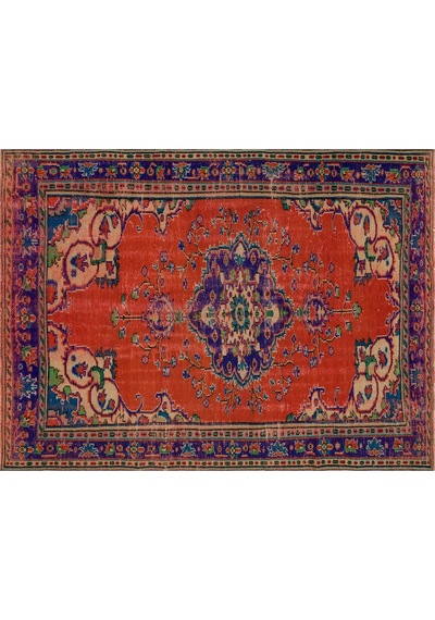 İmparatorluk Dokusu Eskitme Vintage Halı 185 X 251 Cm 10232