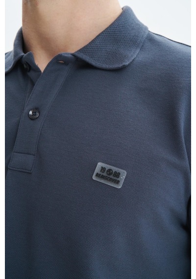 AR-MA Arma Erkek Regular Fit Basic % 100 Pamuk Pike Polo Yaka Tişört Y29374354102 Gri