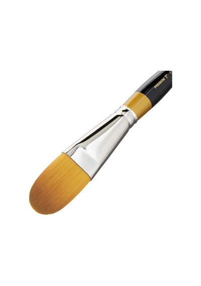 Lexroo 9600-1, Premium Sanatçı Fırçası, Golden Taklon Oval Yıkama Boyutu: 1, Ahşap, 1