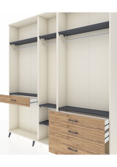 Arges Dolap 7 Raflı 4 Çekmeceli 3 Askılı 220x30x243 Aytaşı-antrasit/çam Antrasıt/atlas Çam Arges Dolap 7 Raflı 4 Çekmeceli 3 Askılı 220x30x243 Aytaşı-antrasit/çam Antrasıt/atlas Çam