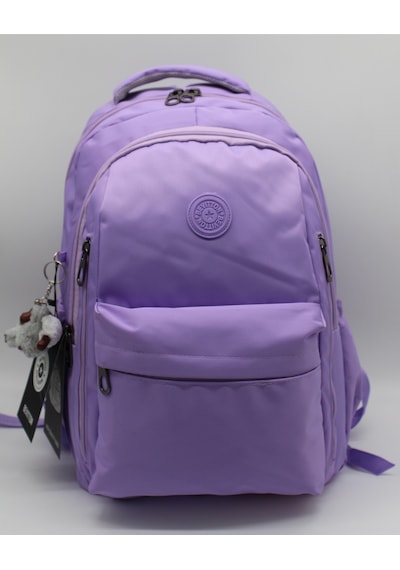 Modern Günlük Okul Sırt Çantası Suya Dayanıklı Unisex Okul Çantası 2500 Lila Mor