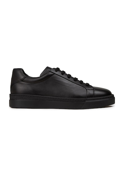 Deery Erkek Hakiki Deri Siyah Sneaker Ayakkabı - 02018msyhc01 Siyah
