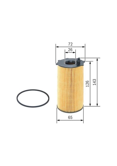 BOSCH F026407154 YAĞ FİLTRESİ ACTYON 11- KORANDO 10- REXTON 12- R
