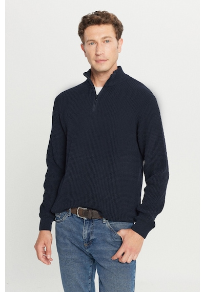 AC&Co / Altınyıldız Classics Erkek Lacı Pamuklu Standart Fit Normal Kesim Bato Yaka Jakarlı Triko Kazak Lacı AC&Co / Altınyıldız Classics Erkek Lacı Pamuklu Standart Fit Normal Kesim Bato Yaka Jakarlı Triko Kazak Lacı