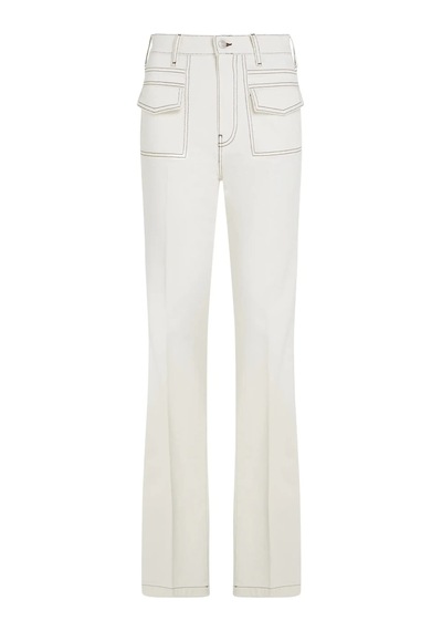 Tommy Hilfiger Relaxed Bootcut Hw C, Ybl Beyaz Kadın Jean Pantolon