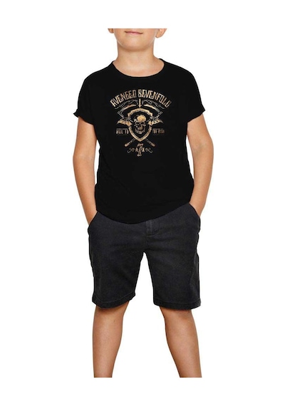 Zepplin Giyim Avenged Sevenfold Hail To The King 2 Siyah Çocuk Tişört
