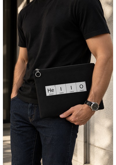Element Hello Baskılı Apple Uyumlu iPad Portföy Çanta Kılıf