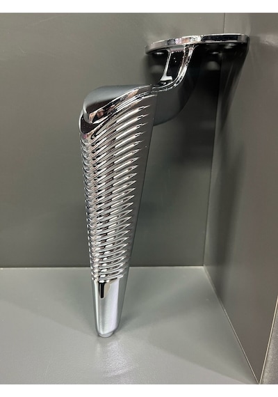 Side Metal Ayak 25 Cm Krom Koltuk Dolap Komidin Şifonyer Modern Tv Ünite Modern Mobilya Puf Gümüş