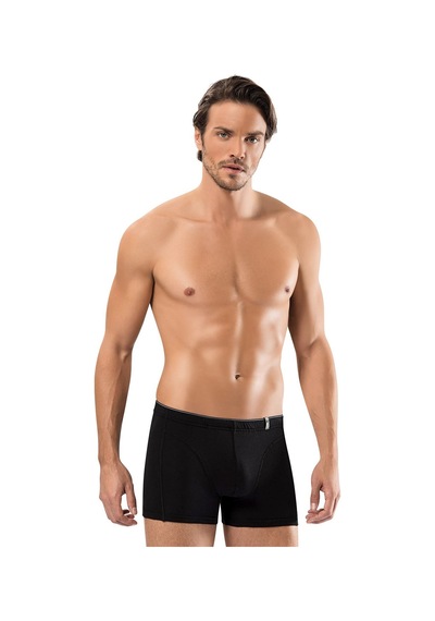 Erdem Siyah Pamuk Elastan Boxer 1479 Siyah