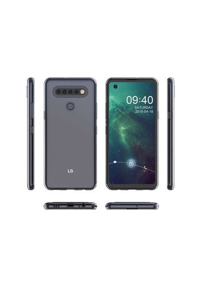 LG Uyumlu K51S Kılıf Zore Şeffaf Ince Ve Esnek Süper Silikon Kılıf Renksiz