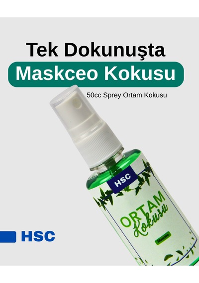 Maskceo Ortam Kokusu 50cc Sprey Ferahlatıcı Taşınabilir Ortam Kokusu Aromask
