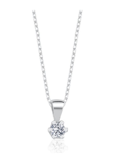 Mia Vento 0.60 Karat Effective Diamond Masalsı Parıltı İkili Tektaş Gümüş Set