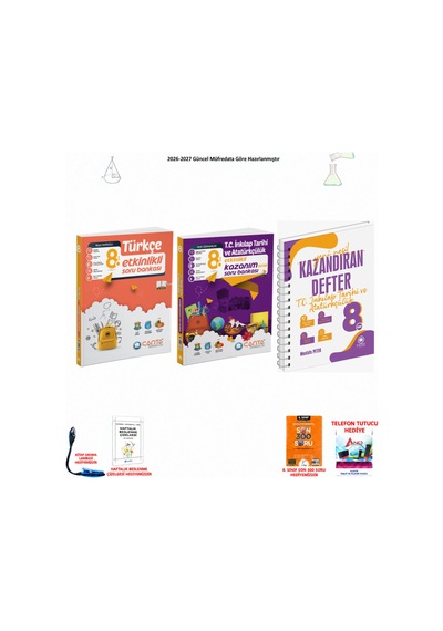 Çanta 8. Sınıf Lgs Türkçe Ve T.c. İnkılap Tarihi 3 Kitap Seti