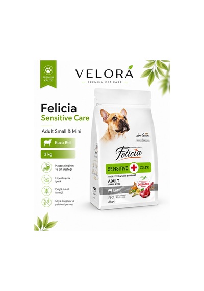 Felicia Sensitive Care Kuzu Etli Küçük Irk Yetişkin Köpek Maması 3 Kg - 886833687
