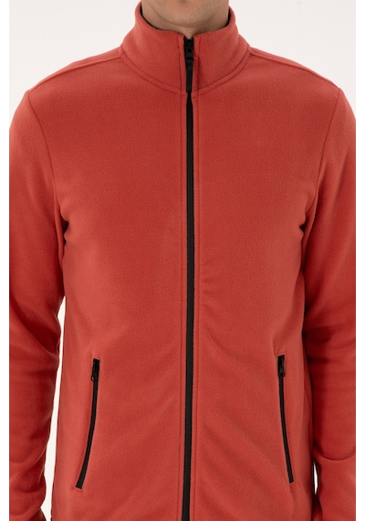U.S. Polo Assn. Erkek Regular Fit Gül Kurusu Polar Örme Hırka 50313779-VR026