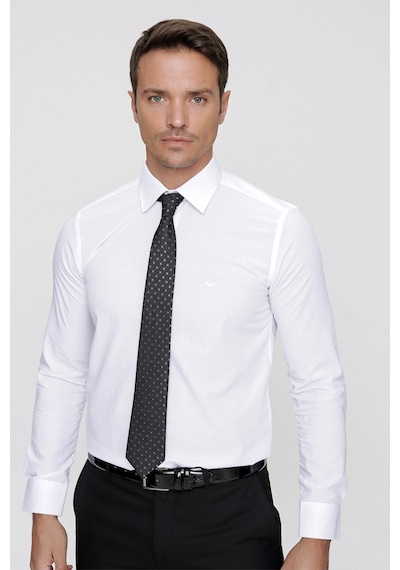 Morven Erkek Beyaz Slim Fit Dar Kesim Düz Sert Yaka Uzun Kollu Gömlek Beyaz Morven Erkek Beyaz Slim Fit Dar Kesim Düz Sert Yaka Uzun Kollu Gömlek Beyaz