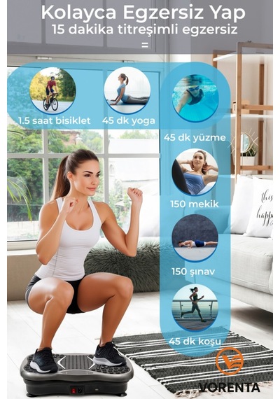 Fit Plus Yüksek Titreşimli 5 Programlı Spor Kondisyon Aleti Ve Egzersiz Aleti