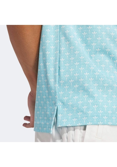 Adidas Originals All Over Trefoil Erkek Mavi Polo Tişört Ks5764