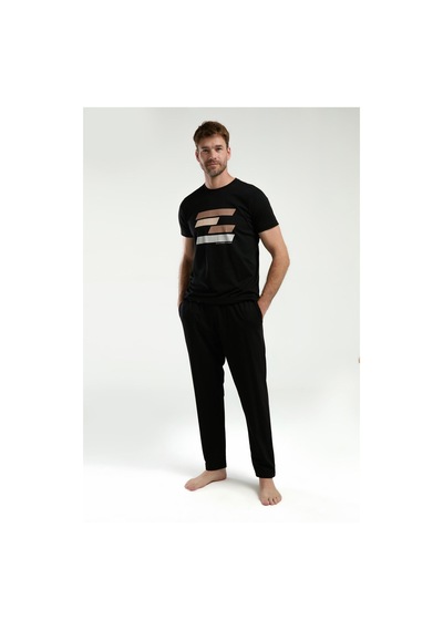 Arnetta Erkek Siyah Pijama Takımı Ar3336-s-v2 Siyah
