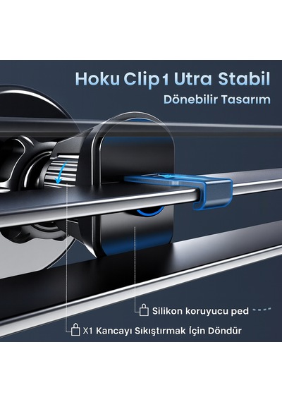 Td-h7541 Süper Manyetik Araç Telefon Tutucu 360 Dönebilen Metal Klima Menfezlerine Uygun Mıknatıslı 1