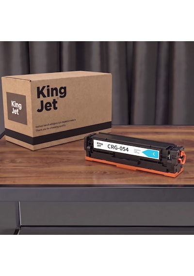 Kingjet Canon Uyumlu Crg-054 Mavi Standart Kapasiteli Tekli Çipli Uyumlu  Toner Mf645cx