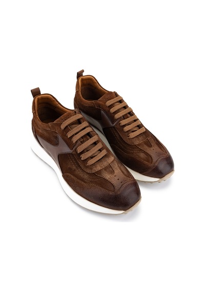 Tamer Tanca Erkek Hakiki Deri Taba Süet Sneakers & Spor Ayakkabı 1171 86-24 Erk Ayk Y26 Taba Suet