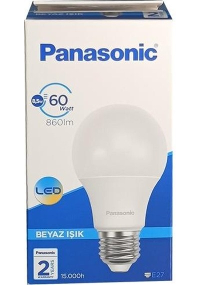 Panasonıc Beyaz Işık 10adet Led Ampul 650 K 10 Adet