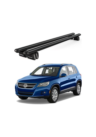 Pençe Volkswagen Tiguan 2003-2011 Uyumlu Siyah Ara Atkı Port Bagaj Tavan Barı