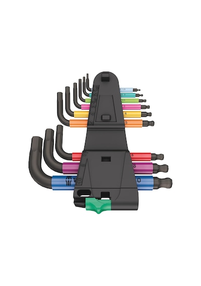 05133164001 950/9 Hex-plus Multicolour 2 L Anahtar Seti, Metrik, Blacklaser, 9 Parça