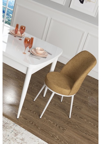 Canisa Concept Zen Serisi 80x132 Mdf Açılabilir Beyaz Mutfak Masası Takımı Ve 6 Cappucino Sandalye Beyaz&cappucino Takım Canisa Concept Zen Serisi 80x132 Mdf Açılabilir Beyaz Mutfak Masası Takımı Ve 6 Cappucino Sandalye Beyaz&cappucino Takım