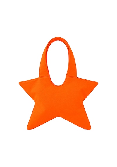 Tuttobene Star Bag Yıldız Çanta Çıtçıtlı İç Cepli Özel Tasarım Omuz Çantası Su Geçirmez Leke Tutmaz Tb052 Turuncu