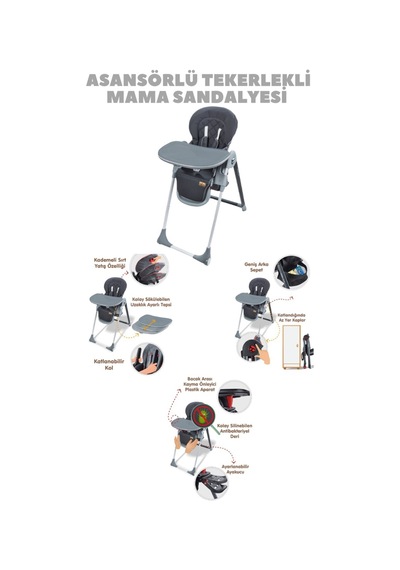 Bebek Arabası Puset Beşik Banyo Seti Yürüteç Çanta Yürüteç Mama Sandalyesi Oyun Halısı Gri Gri Bebek Arabası Puset Beşik Banyo Seti Yürüteç Çanta Yürüteç Mama Sandalyesi Oyun Halısı Gri Gri