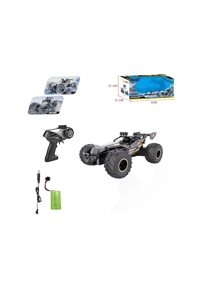 Uzaktan Kumandalı Şarjlı Amfibi Off-road Oyuncak Araba Büyük Boy 38 Cm Suda Ve Karada Giden Sarı