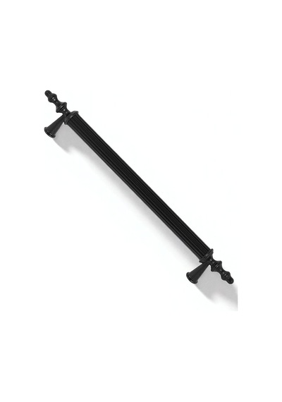 Tuana Rustik Alüminyum Metal Lüks Modern Mobilya Çekmece Mutfak Dolabı Kulpu Siyah 128mm 5 Adet Siyah
