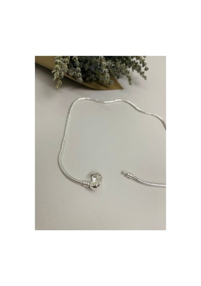 Lunarie Charm Uyumlu Yılan Zincir Kolye Kararmaz Çelik Gümüş